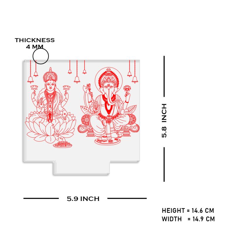 Lord Ganesh Ji Or Laxmi Ji Design Night Lamp